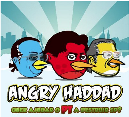 Campanha de José Serra publica no FB game ‘Angry Haddad’